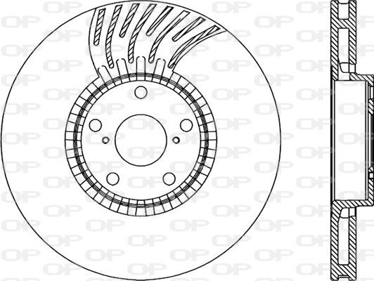 OPEN PARTS Тормозной диск BDR2285.20